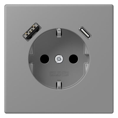 Jung LC1520-15CA203 SCHUKO-Steckd.m.USB Typ AC LC32011