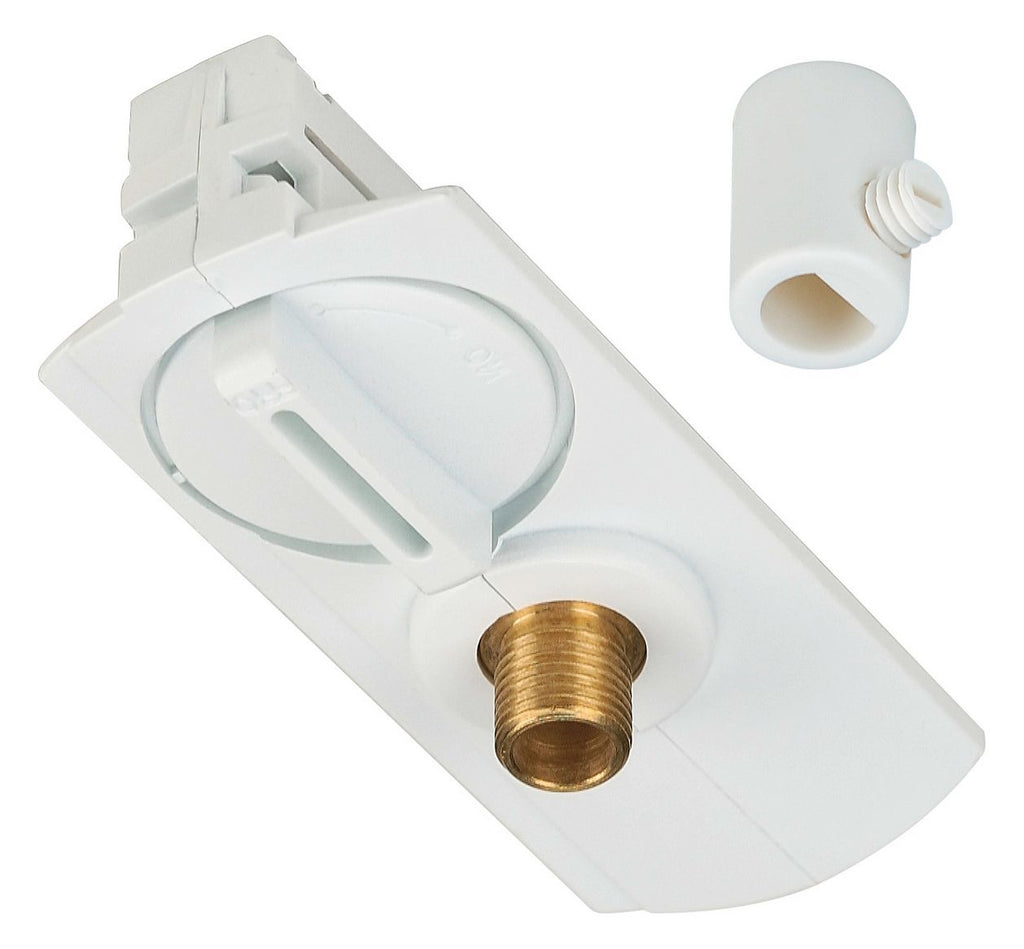 SLV 143121 Pendelleuchtenadapter 1Ph.weiß m.Zugentlastung u.Gewindestück