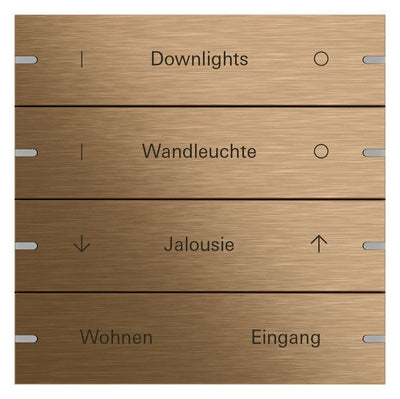 GIRA 503438 Wippenset 4fach indiv. Tastsensor4 TS4 Bronze