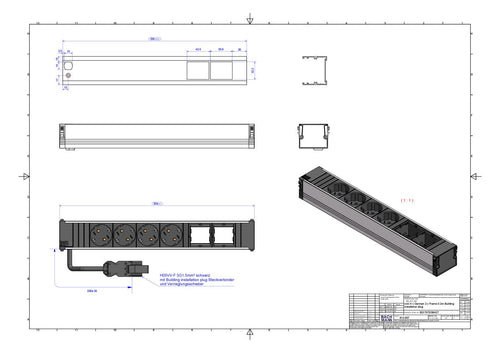 Bachmann 912.007 CONI 4xSchuko 2xABD
