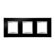 GEWISS GW16226TN Abdeckrahmen LUX International 2+2+2M horiz. Tonerschwarz