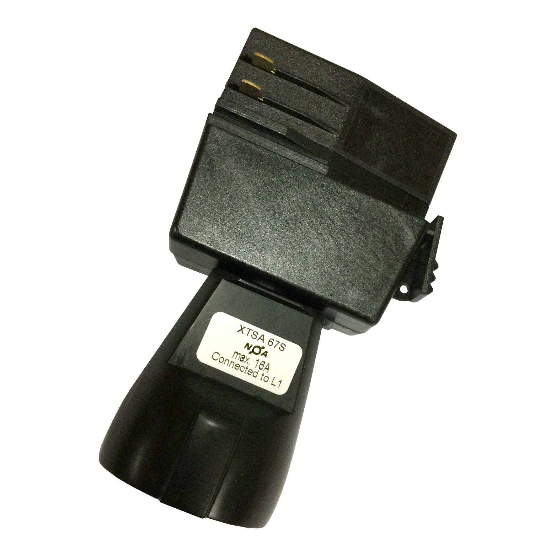 XTSA 67S-2 Schuko Adapter Black 3-Circuit 142145
