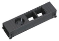 Bachmann 916.061 Power Frame 1xSchuko 2xABD Kunststoffprofil schwarz