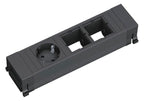 Bachmann 916.061 Power Frame 1xSchuko 2xABD Kunststoffprofil schwarz