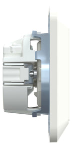 Mert MEG 2300-1019 SCHUKO-Steckdose BRS volle Platte StK polarweiß glänzend 1-M