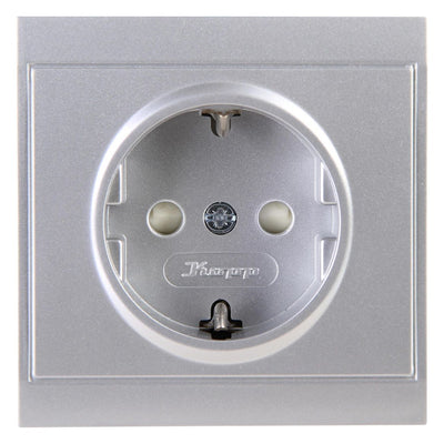 Kopp 923420087 MALTA Schuko Steckdose erh.Ber.schutz silber