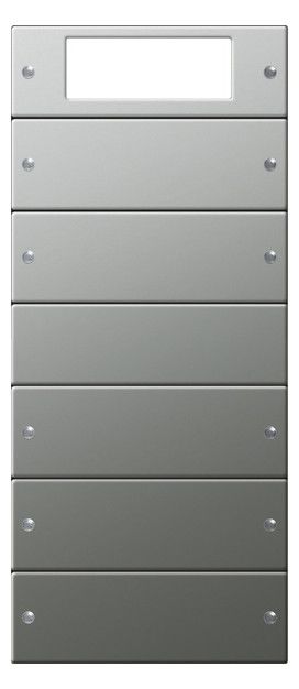 GIRA 2145601 Wippenset 5fach Plus (2+3) System 55 Edelstahl
