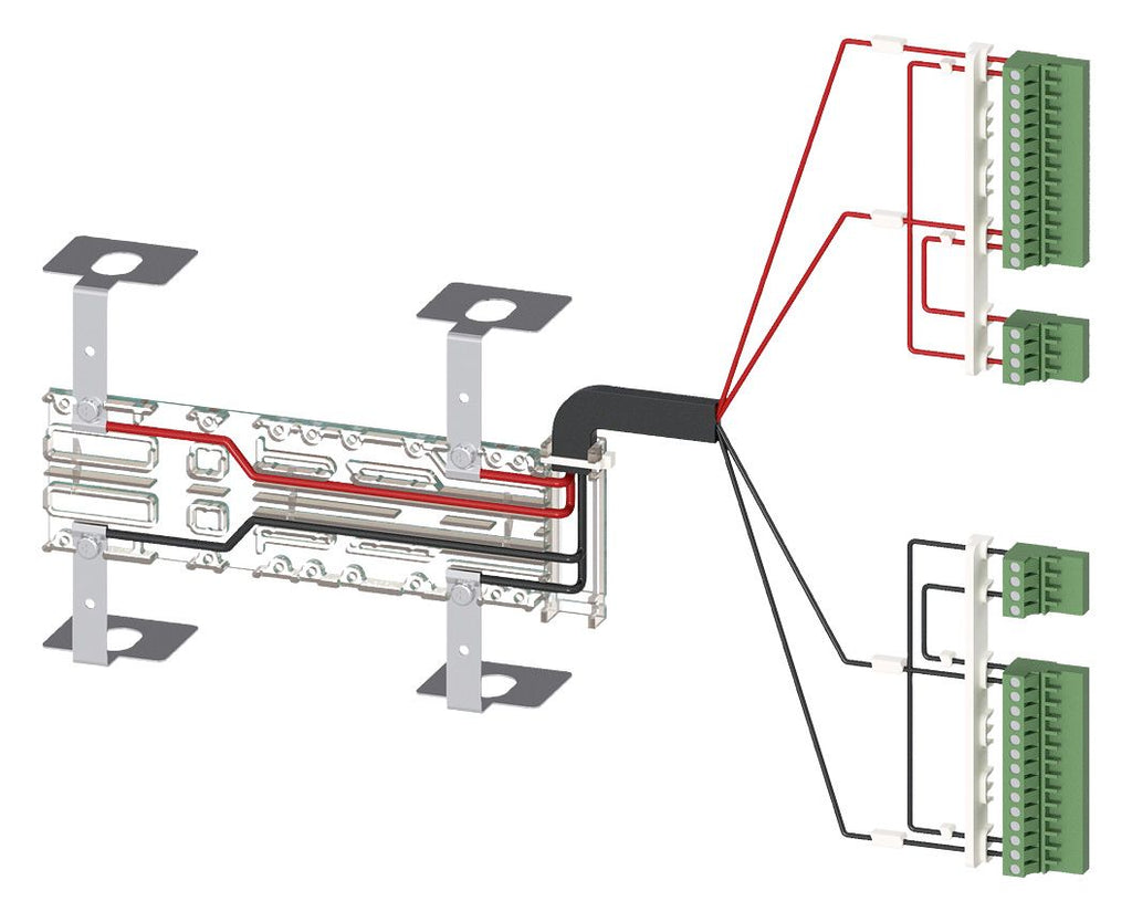 Siemens 3KC9833-3 f.3KC8 Spannungs- versorgungskabel unterseitig 2p f.630A