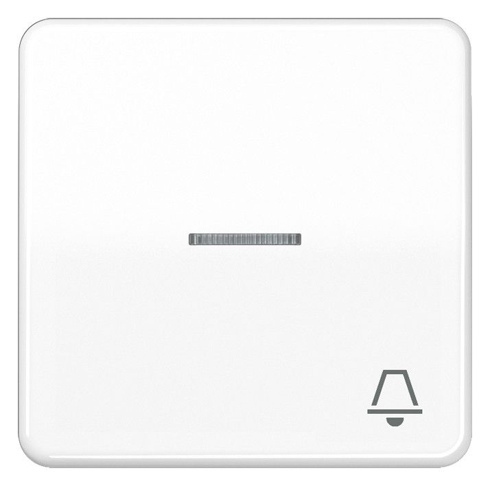 Jung CD590KO5KWW Wippe Symbol Klingel m.Lichtleiter alpinweiß