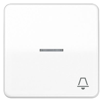 Jung CD590KO5KWW Wippe Symbol Klingel m.Lichtleiter alpinweiß