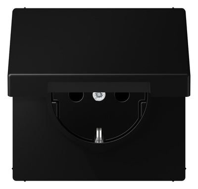 Jung LS1520NBFKLSWM SCHUKO Steckd.m.Klappd.