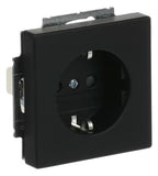 BJ 20 EUCRB-885 SCHUKO Steckdosen Einsatz o.Spreize schwarz matt future