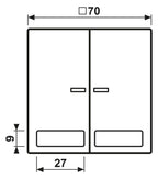Jung LS995NAKO5 Wippe Serienschalter Schriftfeld m.Lichtleiter weiß
