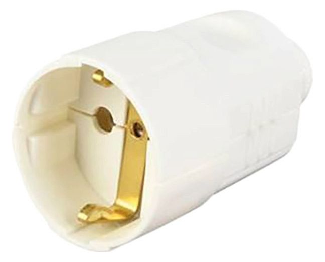 Bachmann 912.270 SCHUKO Kupplung weiß kleine Ausführung