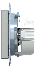 Mert MEG 2351-0460 SCHUKO-Steckdose+Kz Trockner BRS StK aluminium System M