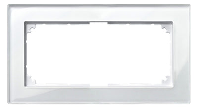 Mert 487819 M-PLAN-Echtglasrahmen 2f o.Mittelsteg Brillantweiß