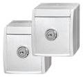 BJ 20/20EWSL-54 2 Steckdose Sicherheits- Schloss ocean IP44 alpinweiß