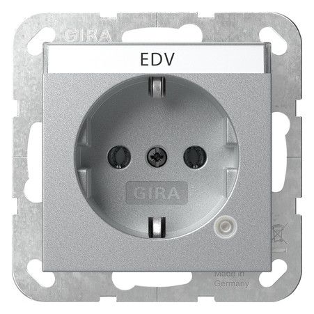 GIRA 445226 SCHUKO-Steckdose Kontroll+ BSF System 55 Farbe Alu