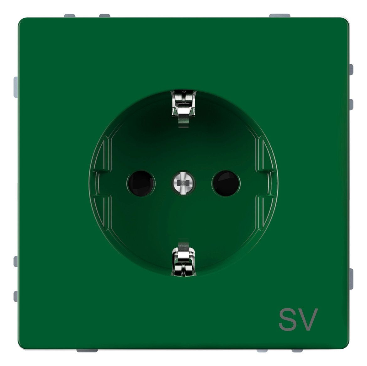 Mert MEG 2300-6004 SCHUKO-Steckdose Sonderstromkr. BRS Steckklemme grün
