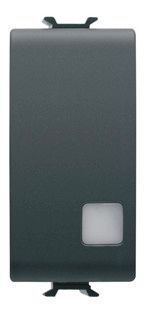 GEWISS GW12053 Wechselschalter m.Symbol- fenster beleuchtb. 1M 1P 16AX Schwarz