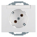 Berker 47287109 Steckdose SCHUKO 45° m.B-feld K.1 polarweiß glänzend