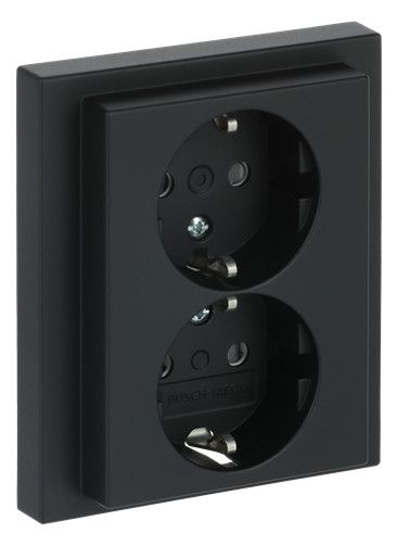 BJ 202 EUJB-885 SCHUKO® Doppelsteckdose volle Abdeckung EBS