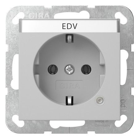 GIRA 4452015 SCHUKO-Steckdose Kontroll+ BSF System 55 Grau matt (lackiert)