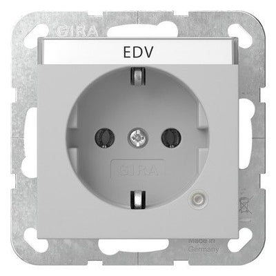 GIRA 4452015 SCHUKO-Steckdose Kontroll+ BSF System 55 Grau matt (lackiert)