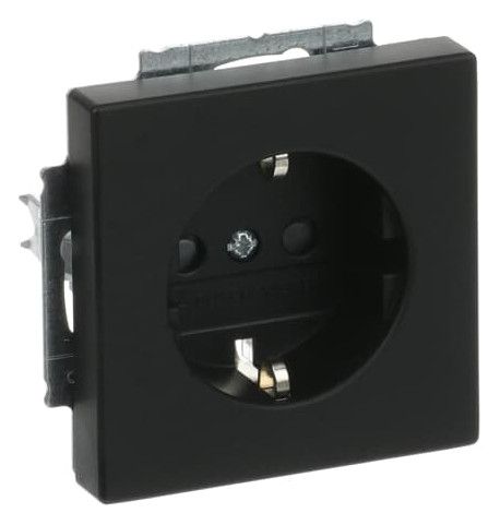 BJ 2300 EUCB-885 SCHUKO Steckdosen Einsatz schwarz matt future linear