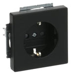 BJ 2300 EUCB-885 SCHUKO Steckdosen Einsatz schwarz matt future linear