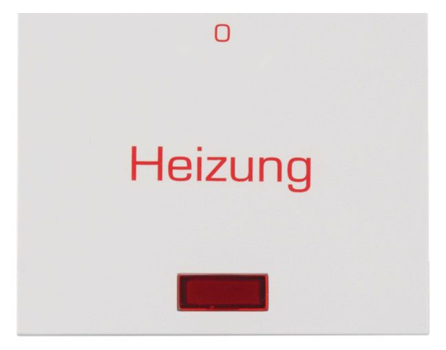 Berker 16216099 Wippe m.Linse u.rtem Aufdruck "Heizung" u."0" K.x pws