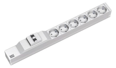 Bachmann 333.412 19" 1HE 6xSchuko 1xLS Strom 2m Schuko
