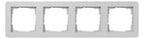 GIRA 0214154 Abdeckrahmen 4f Gira E1 Grau m