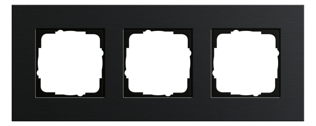 GIRA 0213126 Abdeckrahmen 3fach Esprit Aluminium Schwarz (eloxiert)
