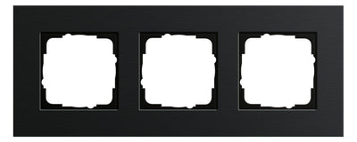GIRA 0213126 Abdeckrahmen 3fach Esprit Aluminium Schwarz (eloxiert)