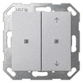 GIRA 517526 Taster Wippe 2fach unbedr./ Pfeile OneKNX System 55 Farbe Alu