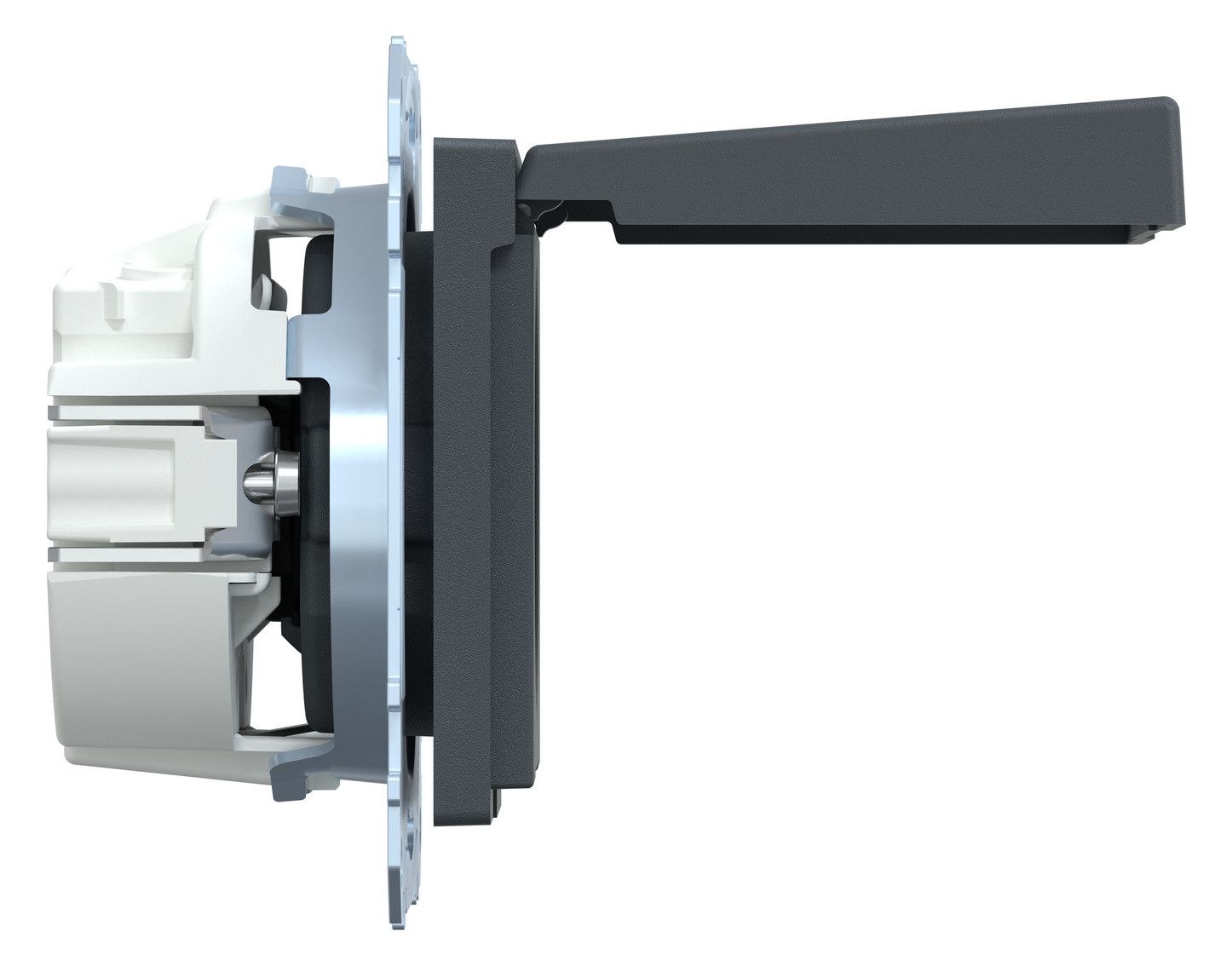 Mert MEG 2314-0414 SCHUKO-Steckdose BRS Klappd. IP44 StK anthrazit System M