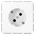 Jung CD521-45NWW SCHUKO Steckdose 45° o.Kralle alpinweiß