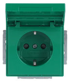 BJ 20 EUKNB-13-82 SCHUKO Steckdosen-Einsatz gn RAL6032 future
