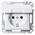 Mert MEG 2310-0619 SCHUKO-Steckdose BRS m.Klappdeckel StK polarweiß System M