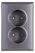 Kopp 927615084 MALTA Schuko Steckdose 2f Komplettgerät anthrazit