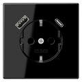 Jung LS1520-15CASW SCHUKOsteckdose m.USB Typ AC