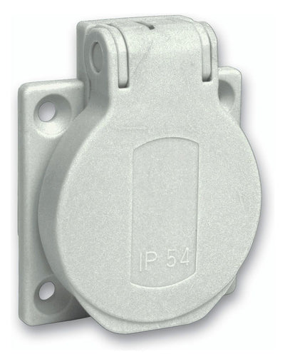 Schneider PKS51G Schukosteckdose grau 2p+E 10/16A 250V f.DE IP54 50x50mm
