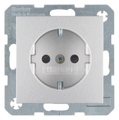 Berker 47231404 Steckdose SCHUKO m.erh.BS B.7 alu matt lackiert