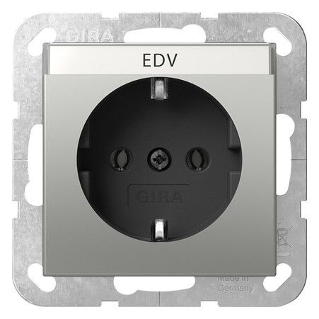 GIRA 4457600 SCHUKO-Steckdose BSF System 55 Edelstahl (lackiert)