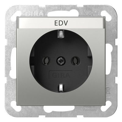 GIRA 4457600 SCHUKO-Steckdose BSF System 55 Edelstahl (lackiert)
