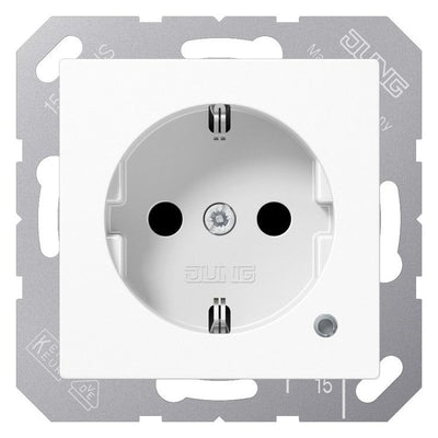 Jung SPA 1520 NXKO WW SCHUKO Steckdose 16 A 250V ~ o.Krallen m.Funktionsanzeige