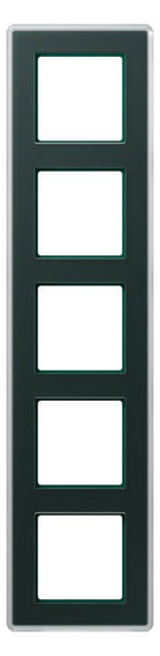 Jung AV585GLMSG Glasrahmen 5f senkr.eu.waager.e Montage Glas A VIVA sm