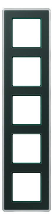 Jung AV585GLMSG Glasrahmen 5f senkr.eu.waager.e Montage Glas A VIVA sm