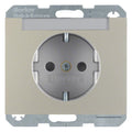 Berker 47387004 Steckdose SCHUKO m.B-feld+erh.BS K.5 edelstahl lackiert